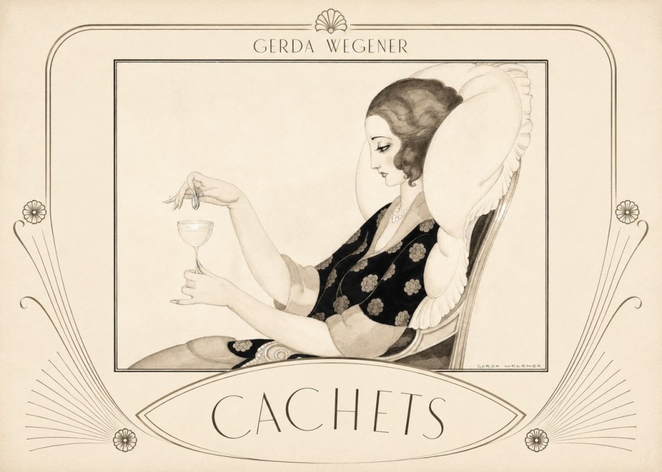 Gerda Wegener Cachets No3 - Plakát