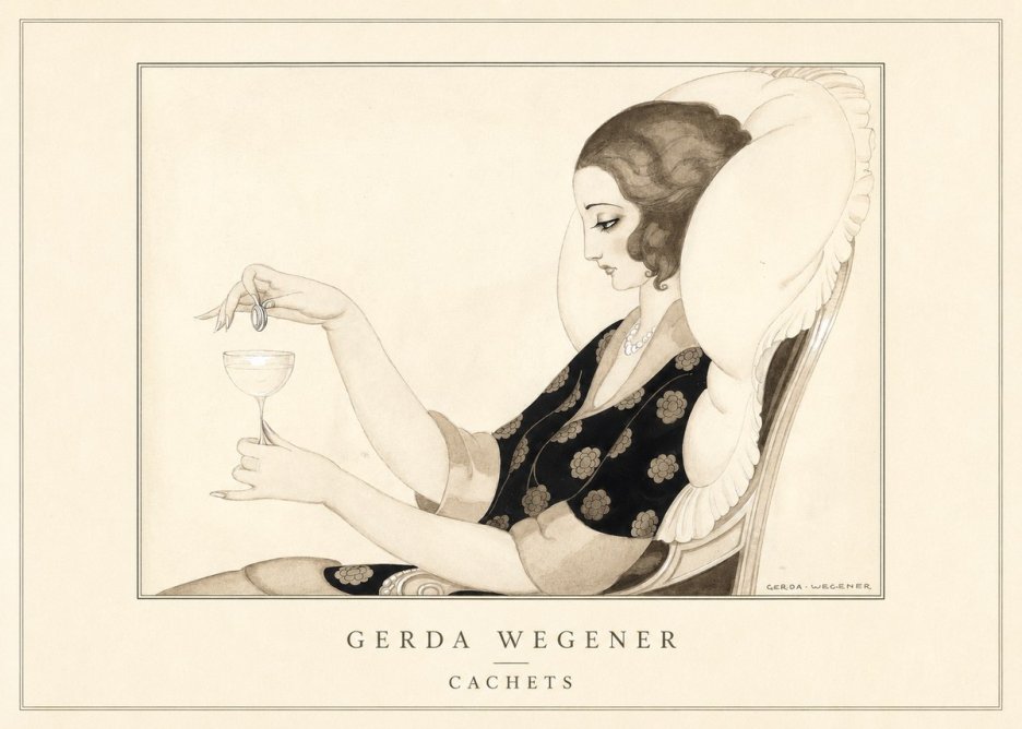 Gerda Wegener Cachets No4 - Plakát