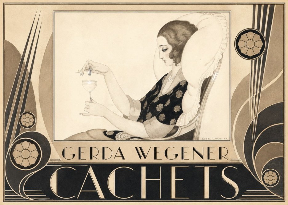 Gerda Wegener Cachets No6 - Plakát