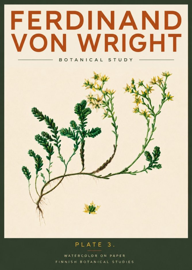 Ferdinand von Wright Botanical Study No2 - Plakát