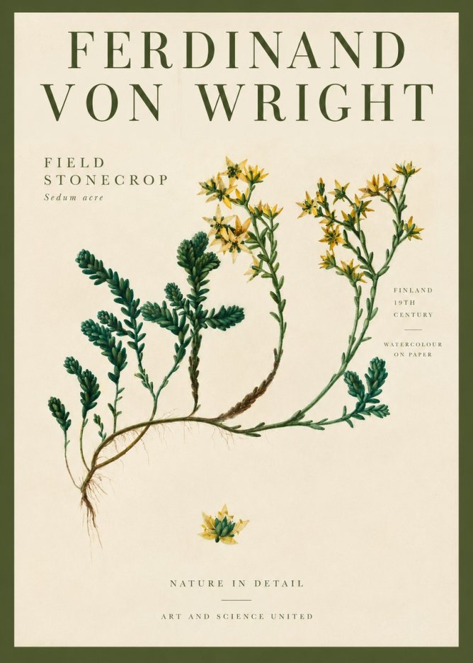 Ferdinand von Wright Botanical Study No4 - Plakát