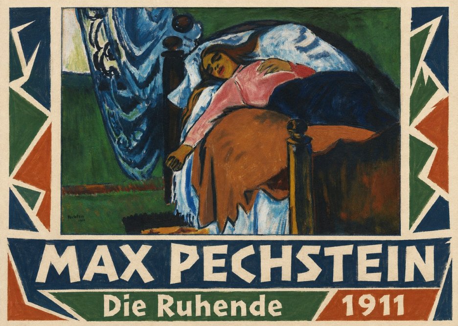 Max Pechstein Die Ruhende No1 - Plakát