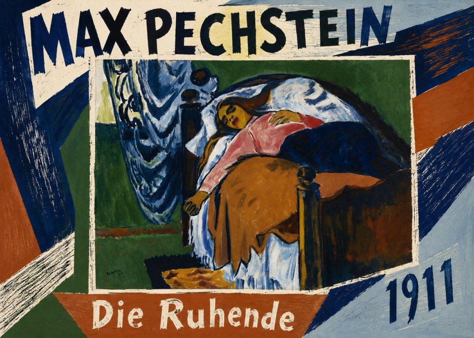 Max Pechstein Die Ruhende No5 - Plakát