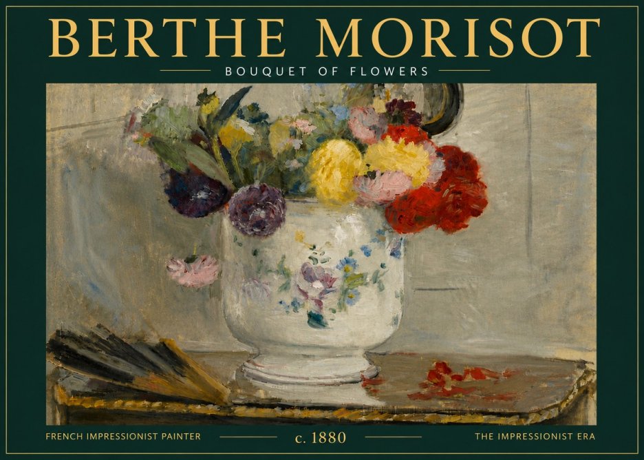 Berthe Morisot Bouquet of Flowers No6 - Plakát
