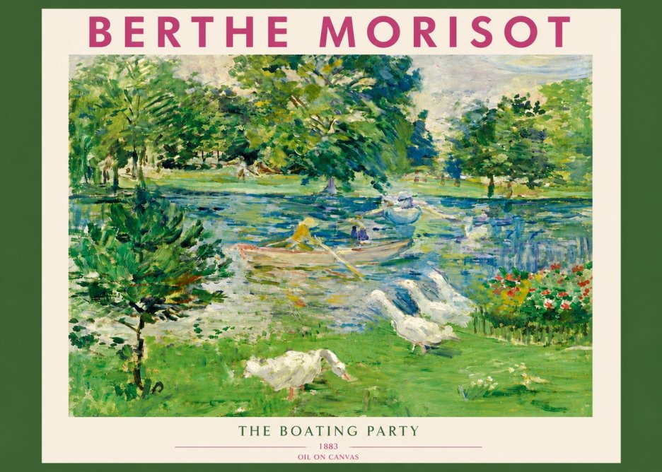 Berthe Morisot The Boating Party No3 - Plakát