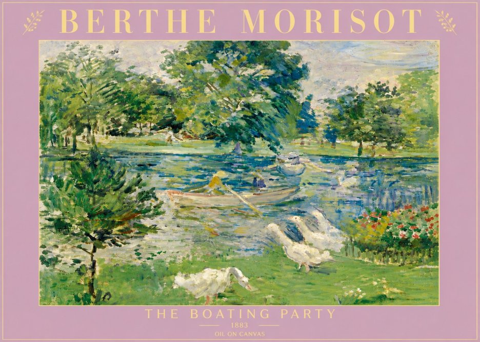 Berthe Morisot The Boating Party No5 - Plakát