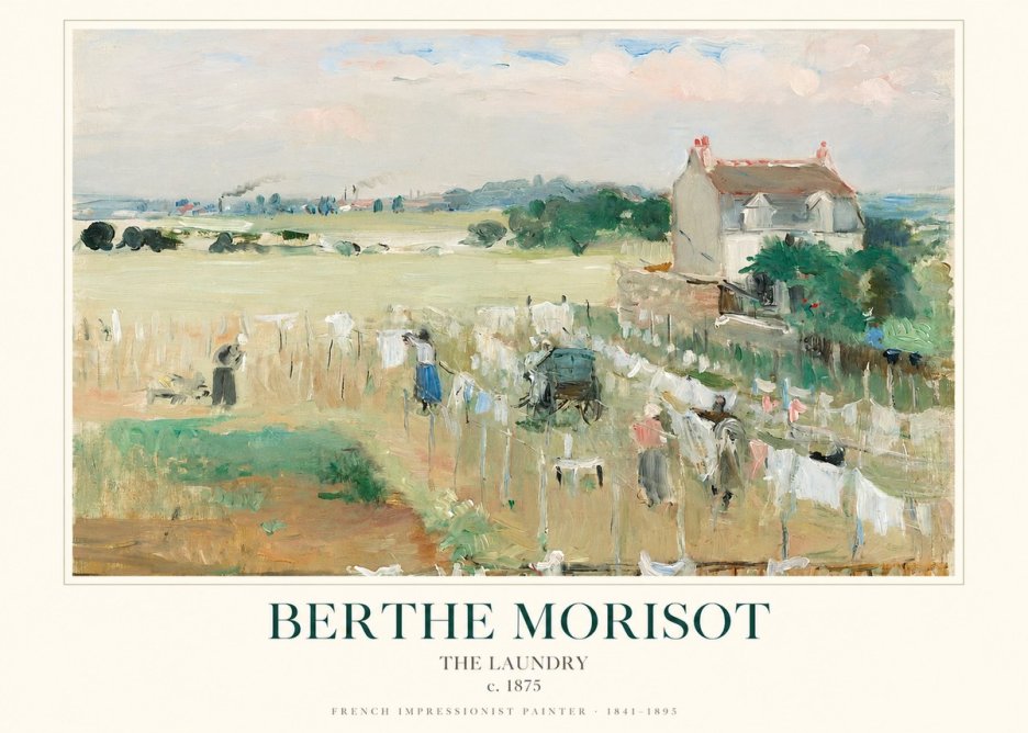 Berthe Morisot The Laundry No1 - Plakát