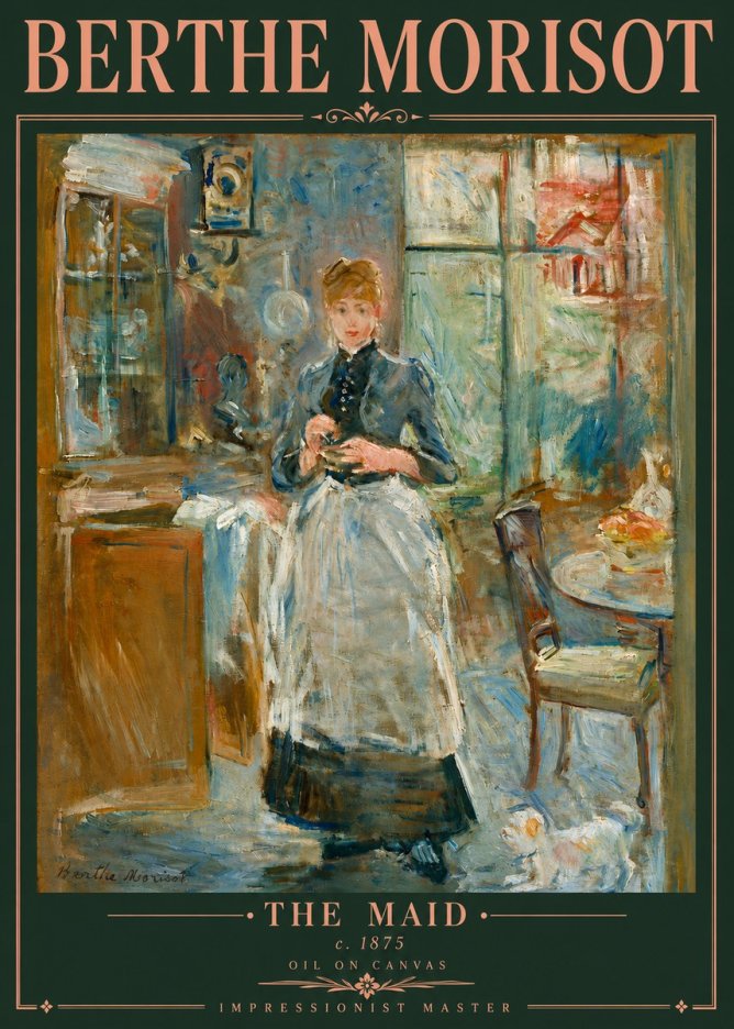Berthe Morisot The Maid No5 - Plakát