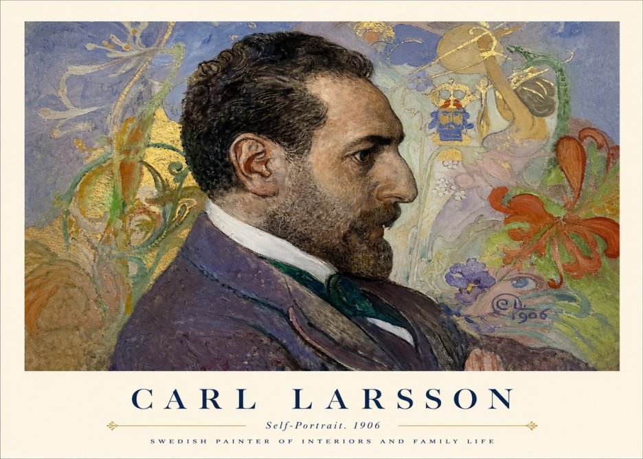 Carl Larsson Self-portrait. 1906 No1 - Plakát