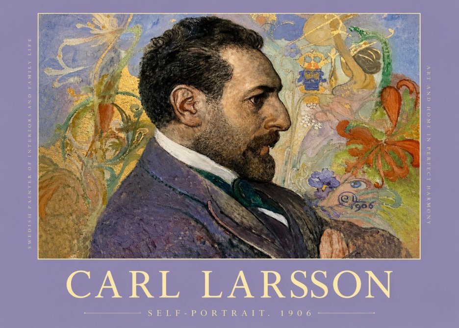 Carl Larsson Self-portrait. 1906 No2 - Plakát