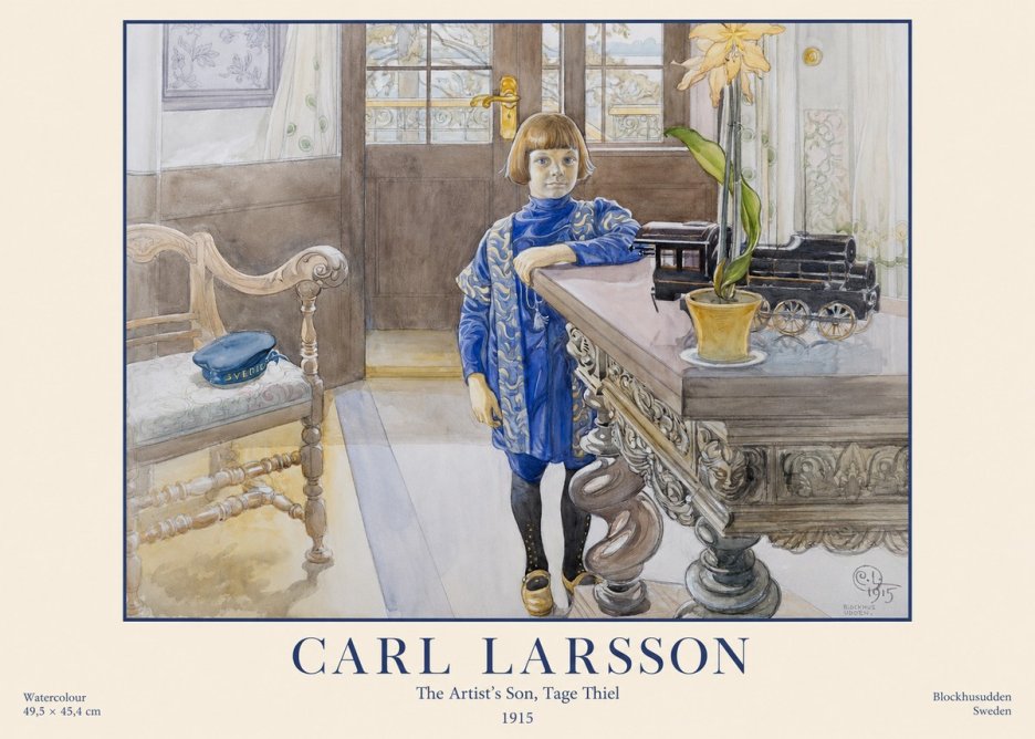 Carl Larsson The Artist's Son, Tage Thiel No1 - Plakát