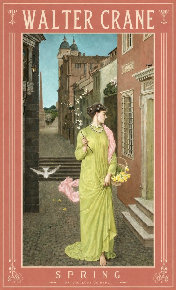 Walter Crane Spring No2 - Plakát
