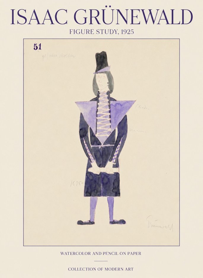 Isaac Grünewald Figure Study, 1925 No1 - Plakát
