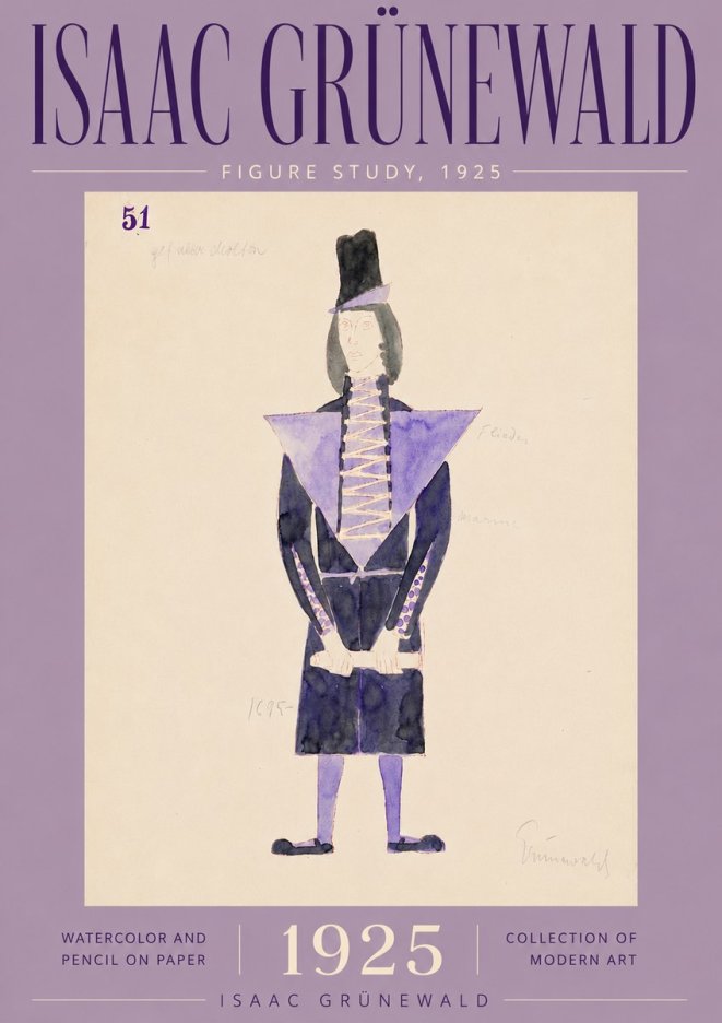 Isaac Grünewald Figure Study, 1925 No5 - Plakát