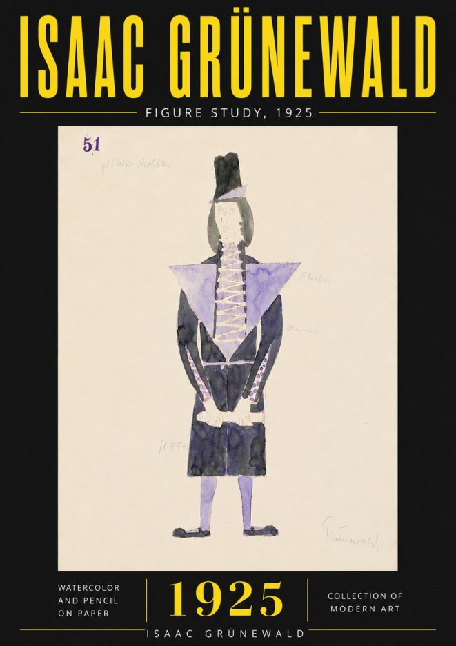 Isaac Grünewald Figure Study, 1925 No6 - Plakát