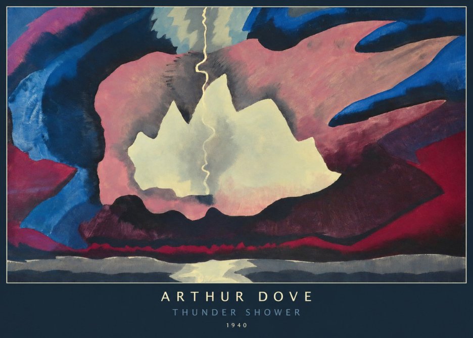 Arthur Dove Thunder Shower No6 - Plakát