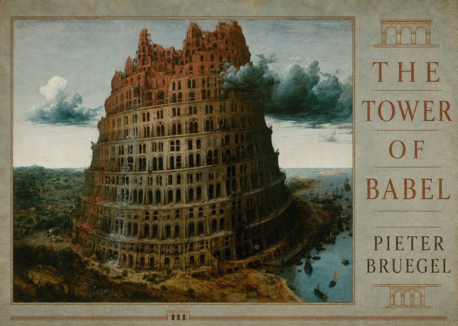 Pieter Bruegel The Tower of Babel XII No3 - Plakát