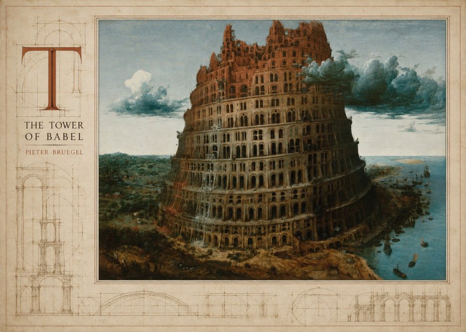 Pieter Bruegel The Tower of Babel XII No4 - Plakát