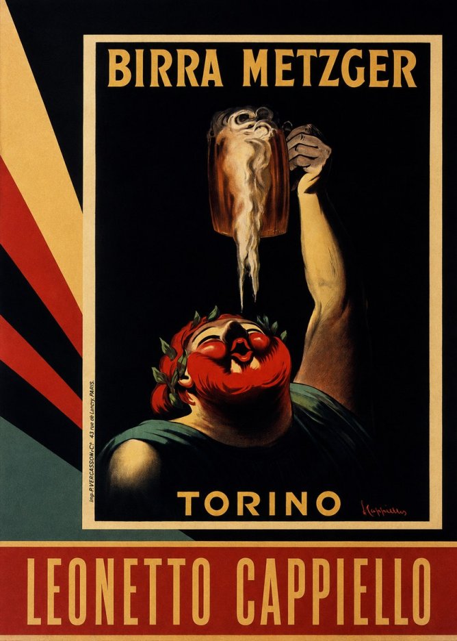 Leonetto Cappiello Birra Metzger No4 - Plakát