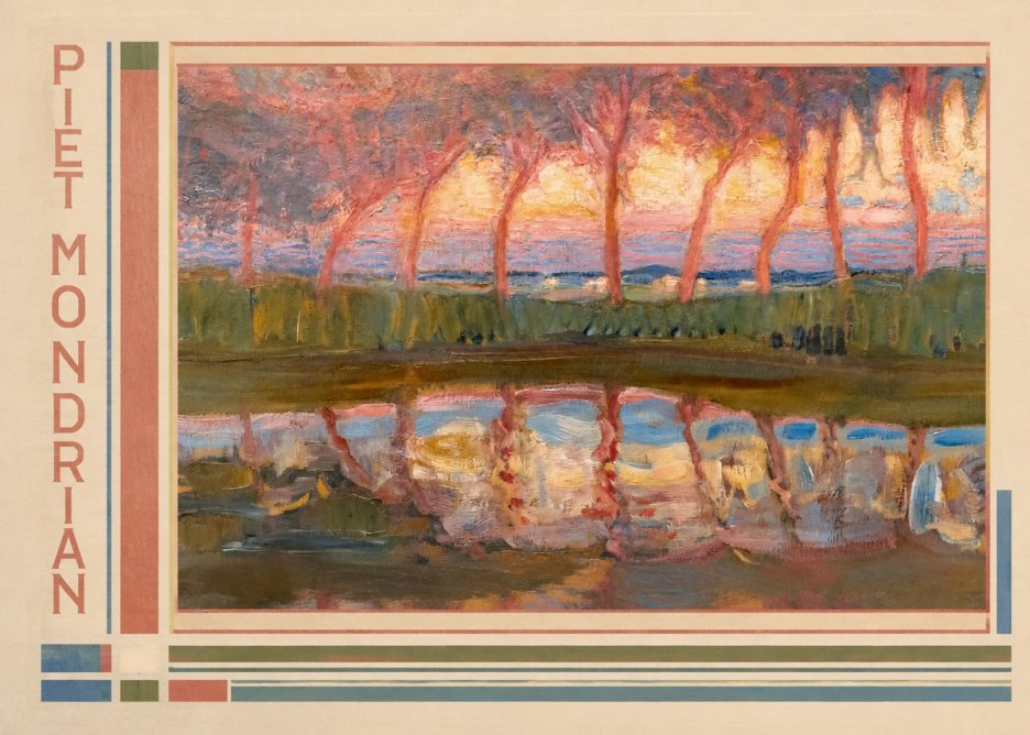 Piet Mondrian Willows No2 - Plakát