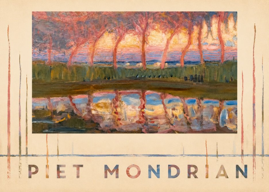 Piet Mondrian Willows No5 - Plakát