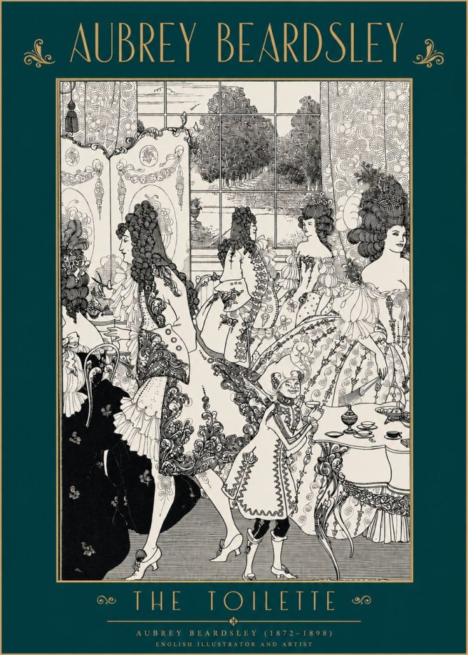 Aubrey Beardsley The Toilette No2 - Plakát