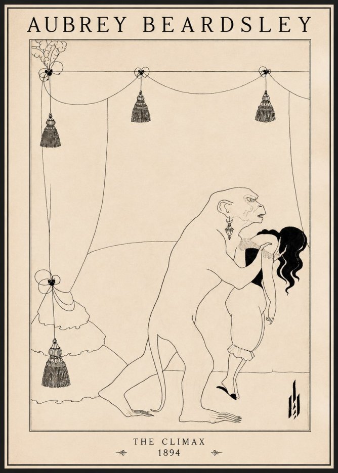 Aubrey Beardsley The Climax No1 - Plakát
