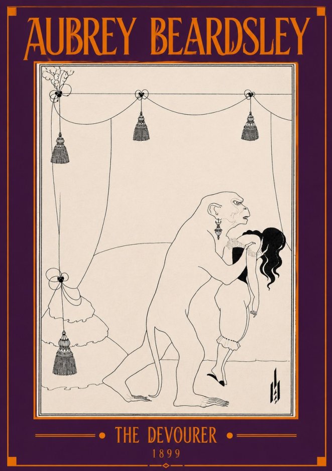 Aubrey Beardsley The Climax No4 - Plakát