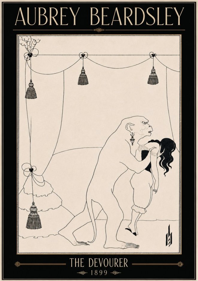 Aubrey Beardsley The Climax No5 - Plakát