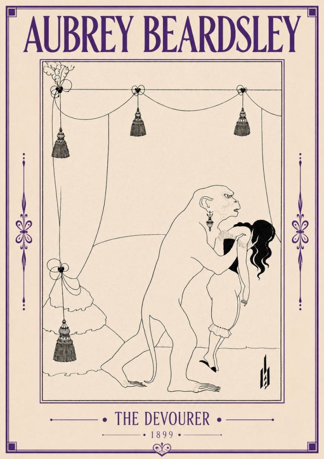 Aubrey Beardsley The Climax No6 - Plakát
