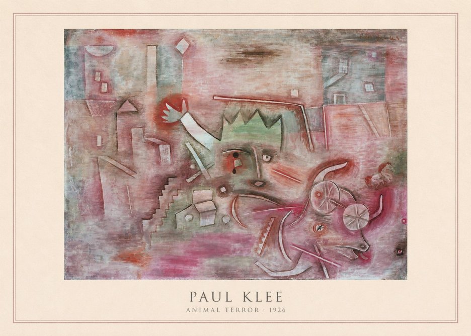 Paul Klee Animal Terror No4 - Plakát