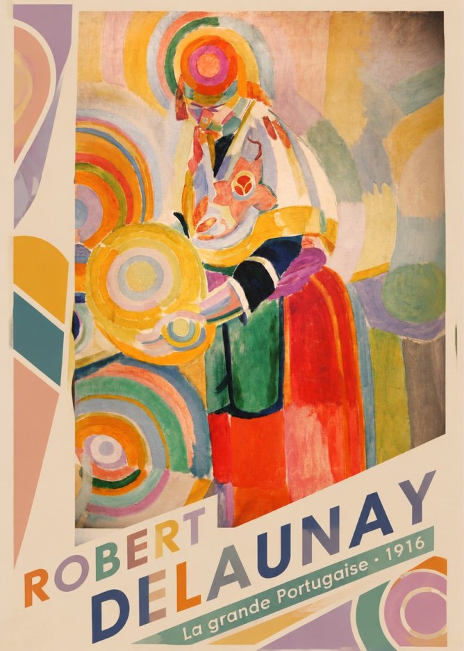 Robert Delaunay La Grande Portugaise II No2 - Plakát