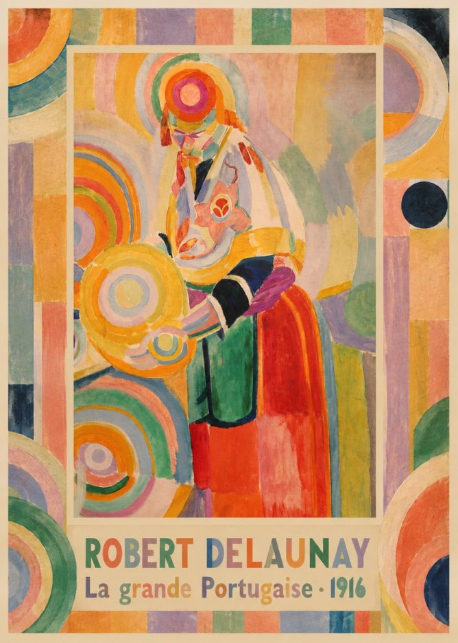 Robert Delaunay La Grande Portugaise II No4 - Plakát