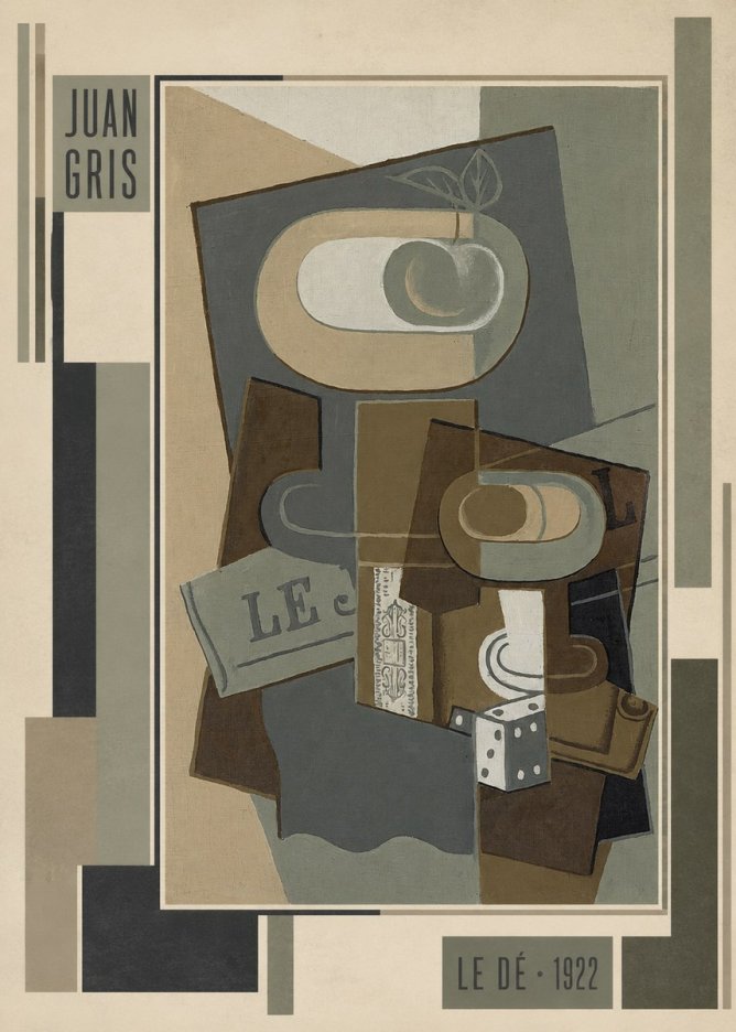 Juan Gris Le Dé No3 - Plakát