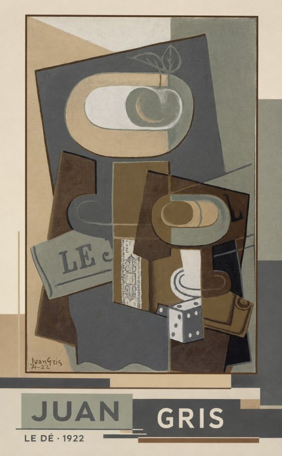 Juan Gris Le Dé No4 - Plakát
