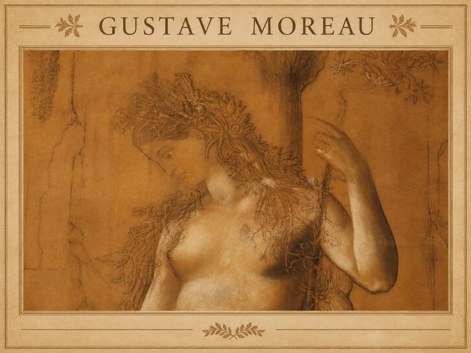 Gustave Moreau Daphne No1 - Plakát