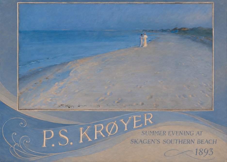P.S. Krøyer Summer Evening at Skagen's Southern Beach No4 - Plakát
