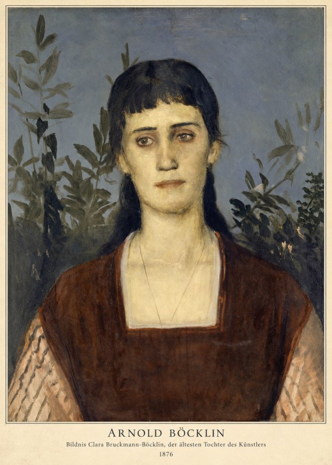 Arnold Böcklin Bildnis Clara Bruckmann-böcklin, Der Ältesten Tochter Des Künstlers No2 - Plakát