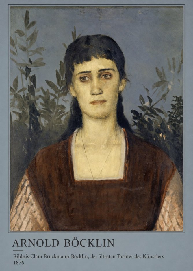 Arnold Böcklin Bildnis Clara Bruckmann-böcklin, Der Ältesten Tochter Des Künstlers No3 - Plakát
