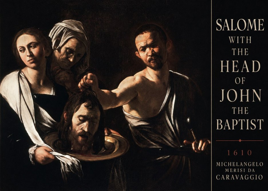 Michelangelo Merisi da Caravaggio Salome with the Head of John the Baptist No3 - Plakát