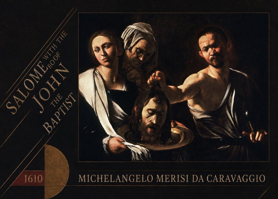 Michelangelo Merisi da Caravaggio Salome with the Head of John the Baptist No6 - Plakát