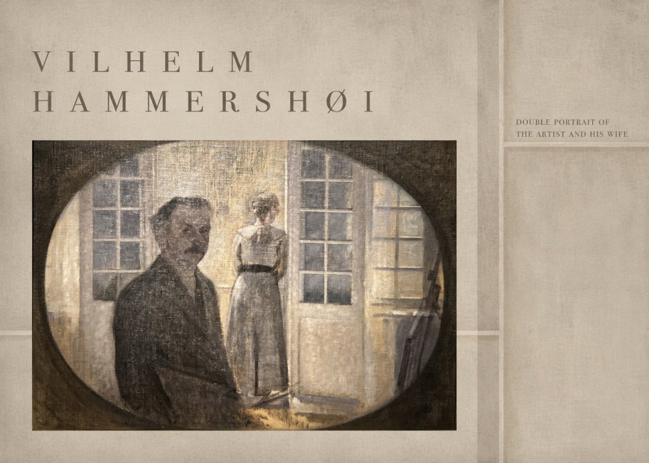 Vilhelm Hammershøi Double Portrait of the Artist and His Wife No4 - Plakát