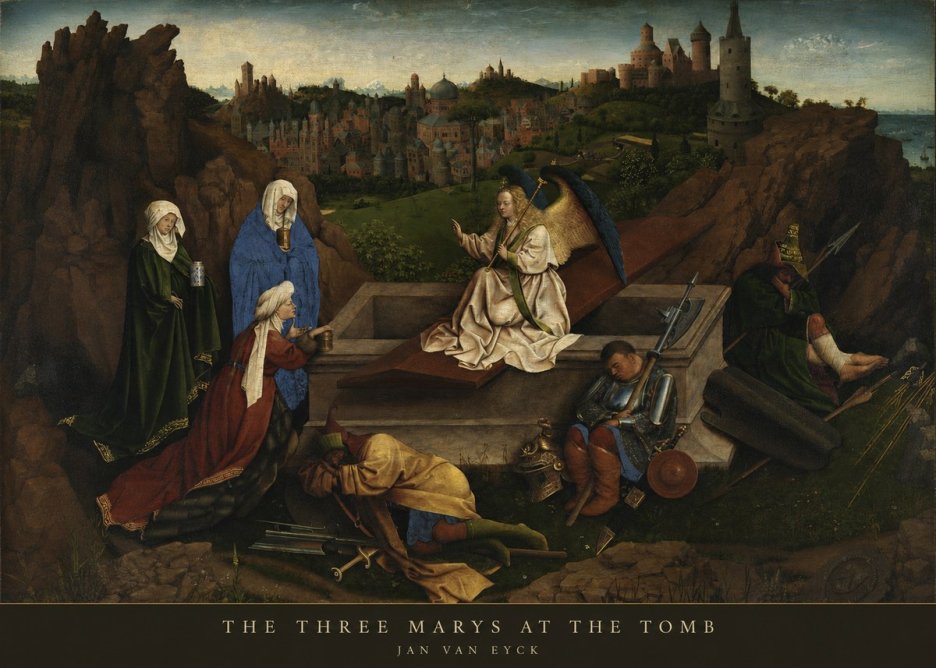 Jan van Eyck The Three Marys at the Tomb No5 - Plakát