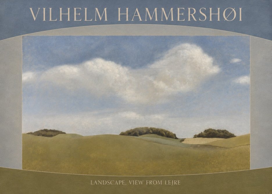 Vilhelm Hammershøi Landscape, View from Lejre No3 - Plakát
