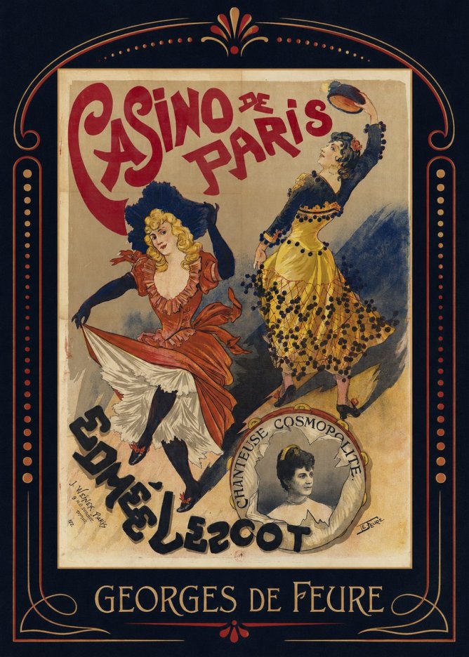 Georges de Feure Edmée Lescot No6 - Plakát