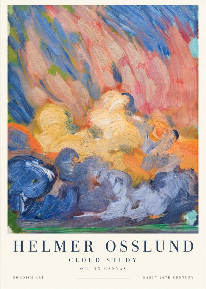 Helmer Osslund Sunset Clouds No2 - Plakát
