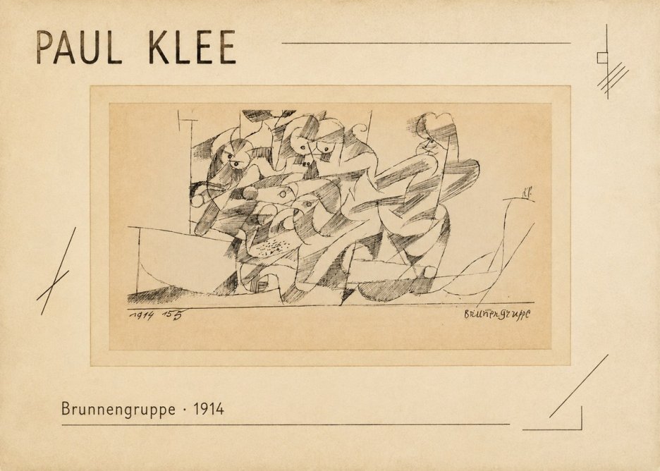 Paul Klee Brunnengruppe No2 - Plakát