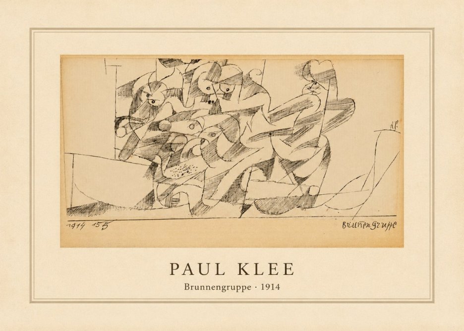 Paul Klee Brunnengruppe No4 - Plakát