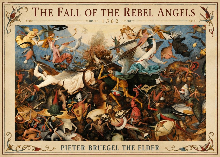 Pieter Bruegel The Fall of the Rebel Angels III No2 - Plakát