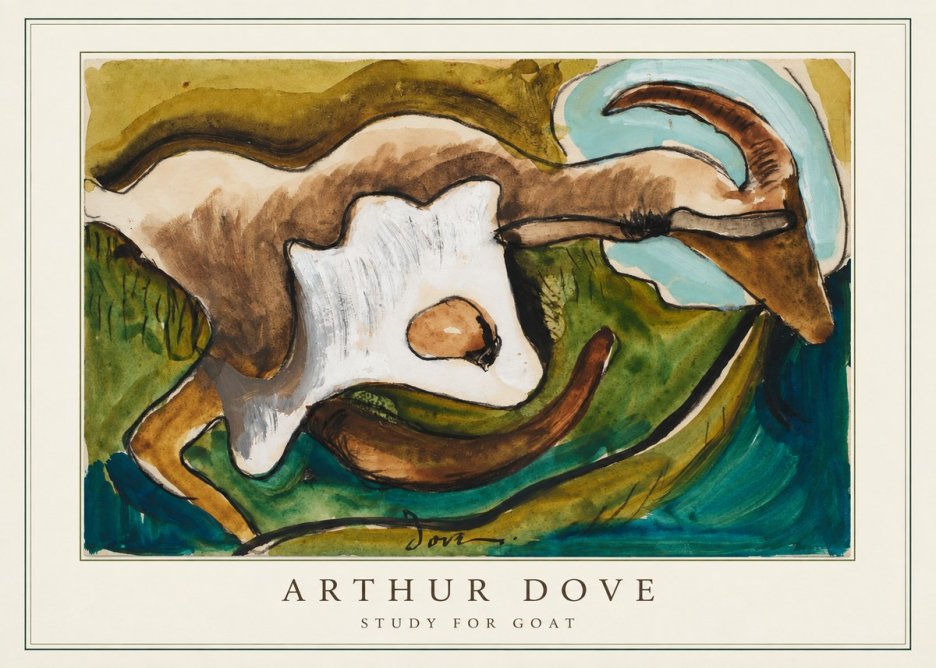 Arthur Dove Study for Goat No4 - Plakát